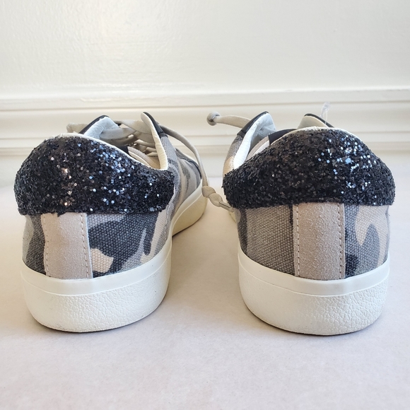 New Vintage Havana Gail Camo Glitter Sneakers - Picture 4 of 7